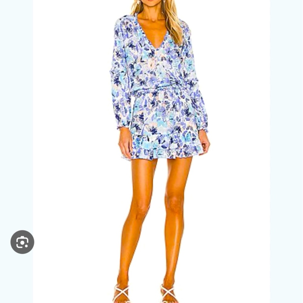 NEW WITH TAGS!  Poupette St. Barth Ilona mini dress in Blue Esterel Sz. S